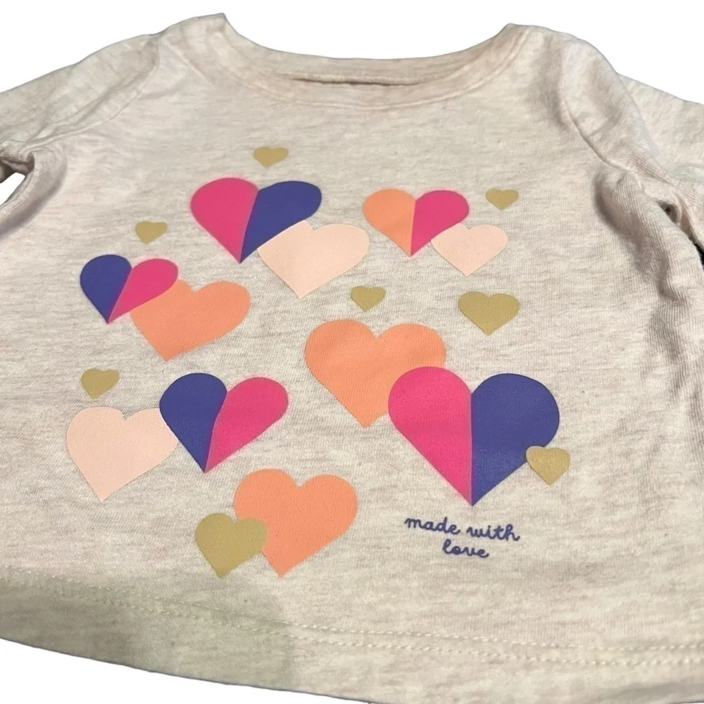 Baby Gap Heart Longsleeve Shirt 0-3 months